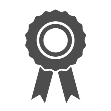 Sertifika mühür Ödülü simge, sembol. Kurdele pul sembol vektör izole