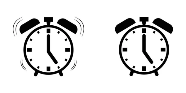 Modern alarm clock vector icon isolated on white background — Stock Vector