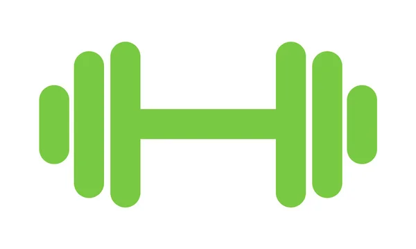 Ícone de peso fitness, símbolo de elevação. Gym ilustração, vetor — Vetor de Stock