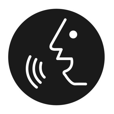 Ses percon simgesi tasarım. Düz simge vektör, modern illüstrasyon