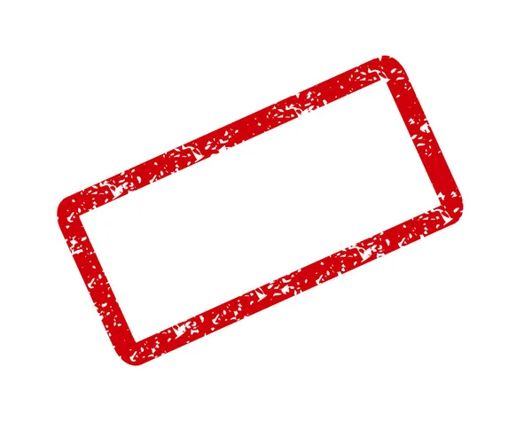 Κόκκινο πλαίσιο ruuber σφραγίδα διάνυσμα εικονίδιο, εικονογράφηση σύγχρονη έννοια islolated σε λευκό φόντο — Διανυσματικό Αρχείο