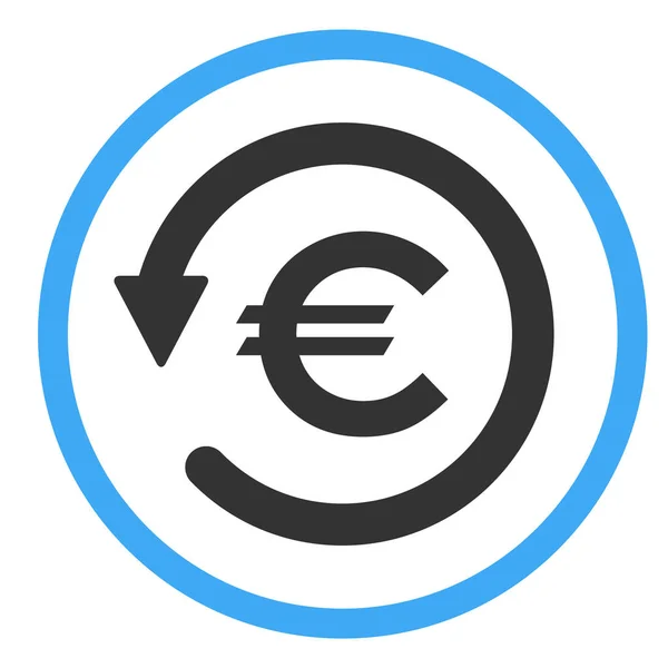 Ícone símbolo Chargeback, dinheiro de retorno isolado no fundo branco — Vetor de Stock