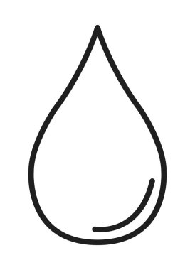 Su damlası simgesi, Aque doğa sembolü. İzole tasarım vektör illüstrasyon işareti