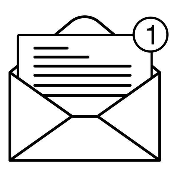 Icono de correo para diseño y sitios web. Mensaje vector ilustración símbolo de moda — Archivo Imágenes Vectoriales