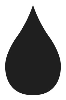 Su damlası simgesi, Aque doğa sembolü. İzole tasarım vektör illüstrasyon işareti