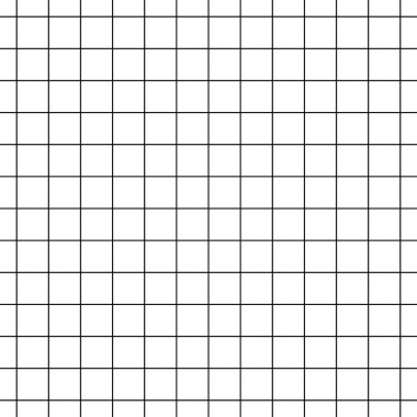 Seamless black and white cell grid striped isolated on white background clipart