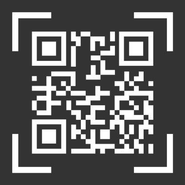 Qr kod simge vektör beyaz arka plan üzerinde izole. Dijital bilgi işareti