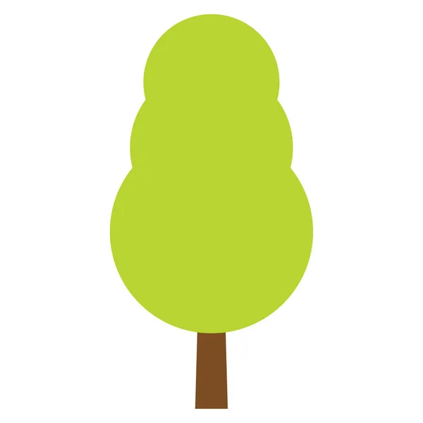 Icono del árbol. Símbolo vector forestal. Signo web plano sobre fondo blanco — Vector de stock