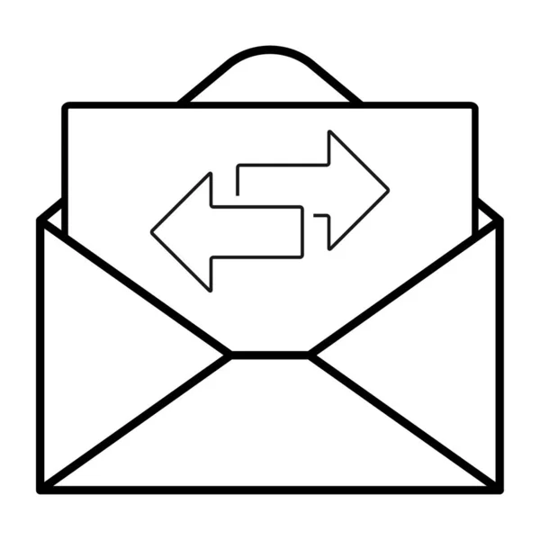 Tasarım ve Web siteleri için posta simgesi. Mesaj vektör illüstrasyon moda sembolü — Stok Vektör