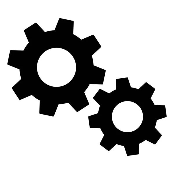 Configuración del icono de engranajes, para sitios web de aplicaciones móviles, etc. Ilustración vectorial — Vector de stock