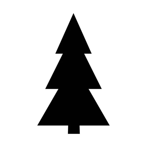 Ağaç simgesi. Orman vektör sembolü. Beyaz arka planda düz Web işareti — Stok Vektör