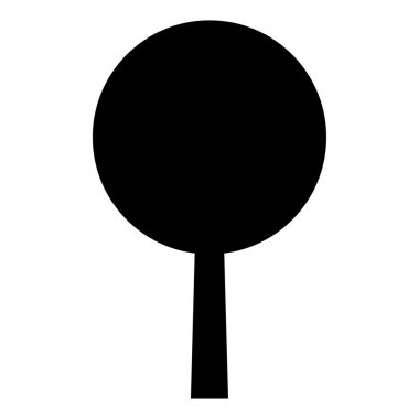 Ağaç simgesi. Orman vektör sembolü. Beyaz arka planda düz Web işareti