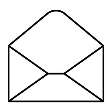 Tasarım ve Web siteleri için posta simgesi. Mesaj vektör illüstrasyon moda sembolü