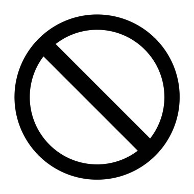 Düz dur simgesi beyaz arka plan üzerinde izole. Modern vektör çizim