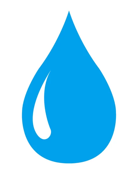 Water drop icon, aque nature symbol. Sign isolated design vector illustration — Stock Vector