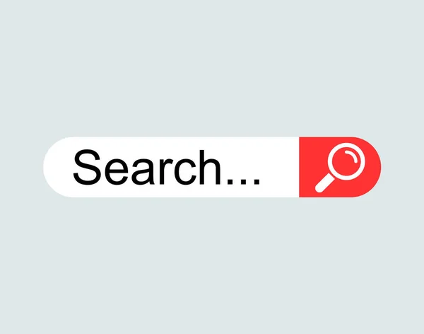 WWW ícone da barra de pesquisa da Internet isolado em segundo plano. Ferramenta para web site, aplicativo, ui e logotipo — Vetor de Stock