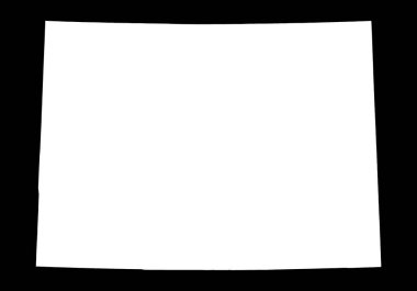 Colorado vektör haritası silueti. Yüksek detaylı illüstrasyon. Amerika Birleşik Devlet ülke