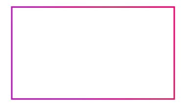 Beyaz arkaplanda izole edilmiş ince renk boş vektör çerçevesi. Pankart ya da manşet için modern tasarım