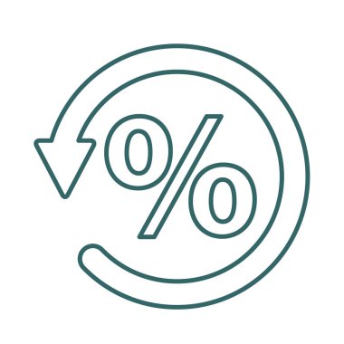 Ters ibraz simgesi simgesi, beyaz arka plan üzerinde izole dönüş para