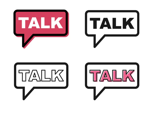 Talk icon chat, vecteur de messagerie pour votre site Web. Symbole moderne pour le web, app etc. — Image vectorielle