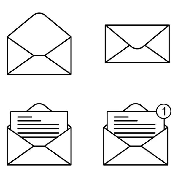 Mail-Icon für Design und Webseiten. Nachrichtenvektor Illustration trendiges Symbol — Stockvektor