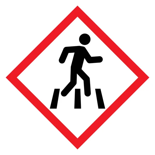 Kein Gehweg Symbol Für Fußgänger Verbotsschild Vektorillustration Kein Fußgängerschild — Stockvektor