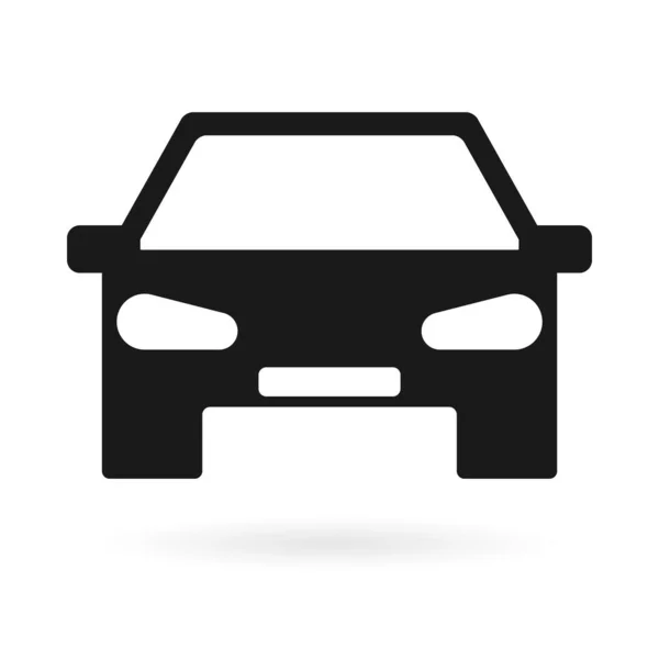 Autó Ikon Elszigetelt Fehér Háttér Autó Szimbólum Vektor Koncepció Gépjárműreklám — Stock Vector