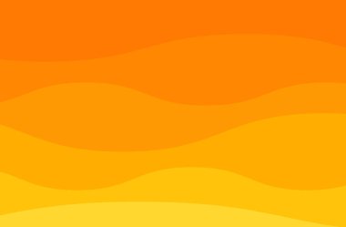 Turuncu zigzag dalga hattı. Aque grafik, soyut arkaplan. Modern düz tasarım .