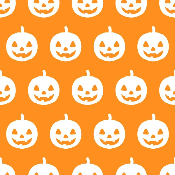 Patrón Sin Costuras Halloween Con Icono Calabaza Feliz Otoño Vacaciones — Vector de stock