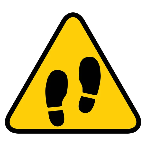 Aucun Signe Chaussures Isolé Sur Fond Blanc Symbole Vectoriel Alerte — Image vectorielle