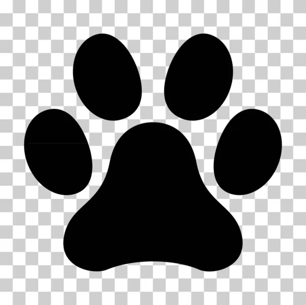 Ζωοπόδαρος Σκύλος Γάτα Σύμβολο Για Κατοικίδιο Ζώο Σήμανση Ποδιού Που — Διανυσματικό Αρχείο