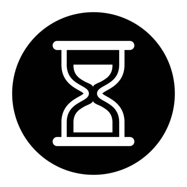 Hourglass Εικονίδιο Διανυσματικό Σχεδιασμό Απομονώνονται Λευκό Φόντο Επίπεδο Χρονικό Σημείο — Διανυσματικό Αρχείο