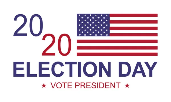 Votar Fundo Presidente Dia Das Eleições Para 2020 Ícone Governo —  Vetores de Stock