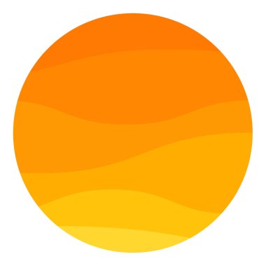 Turuncu zigzag dalga çizgisi çizimi. Aque grafik, soyut arkaplan. Modern düz tasarım .