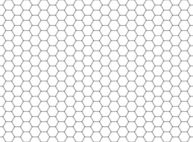 Bal peteği altıgen dikişsiz desen. Şebeke tasarımı, vektör arkaplanı. Basit doku .