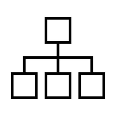 Örgüt simgesi, takım çalışması grubu, insanlar birlikte çalışıyor, ortaklık sembolü, vektör illüstrasyonu web sayfası için izole edilmiş .