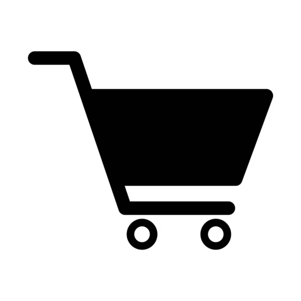 购物车销售图标 市场故事店矢量图解符号隔离在白色背景上 — 图库矢量图片
