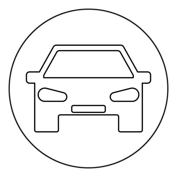 Autó Ikon Elszigetelt Fehér Háttér Autó Szimbólum Vektor Koncepció Gépjárműreklám — Stock Vector