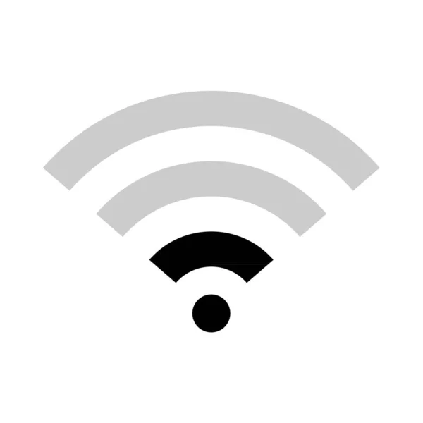 Internet Symbol Wifi Free Signal Vektor Illustration Wireless Mobile Icon — Stockvektor