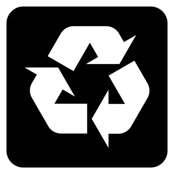 Reycle Environment Icon Eco Nature Waste Isolated White Background Garbage — стоковый вектор