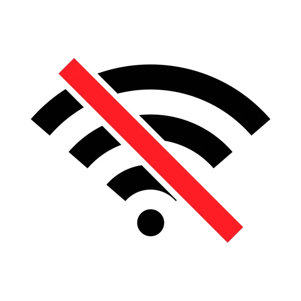 Internet Symbol Wifi Free Signal Vektor Illustration Wireless Mobile Icon — Stockvektor