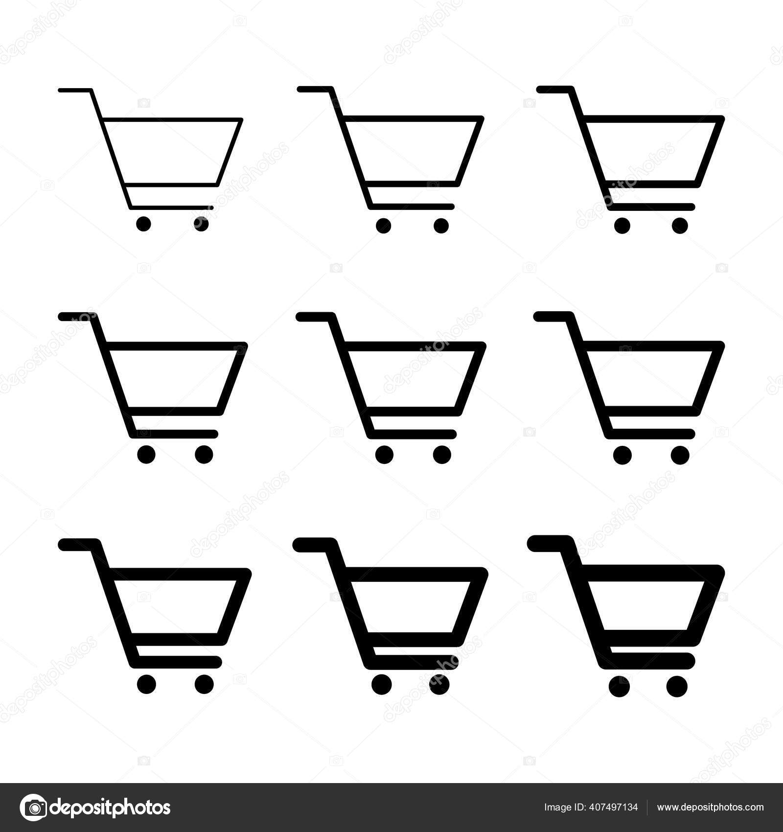 Sett Med Ikon Salg Handlevogner Symbol Vektorillustrasjon Markedshistorie  Isolert Hvit stockvektor © koblizeek #407497134, image size:1600x1700