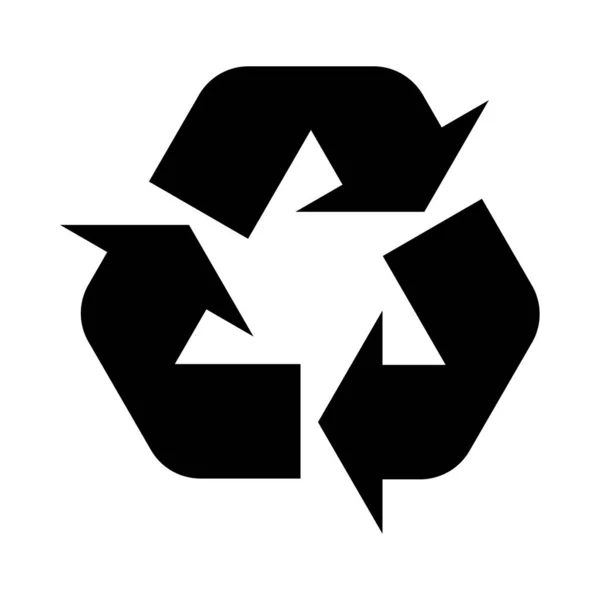 Reciclar Icono Del Medio Ambiente Eco Naturaleza Residuos Aislados Sobre — Vector de stock