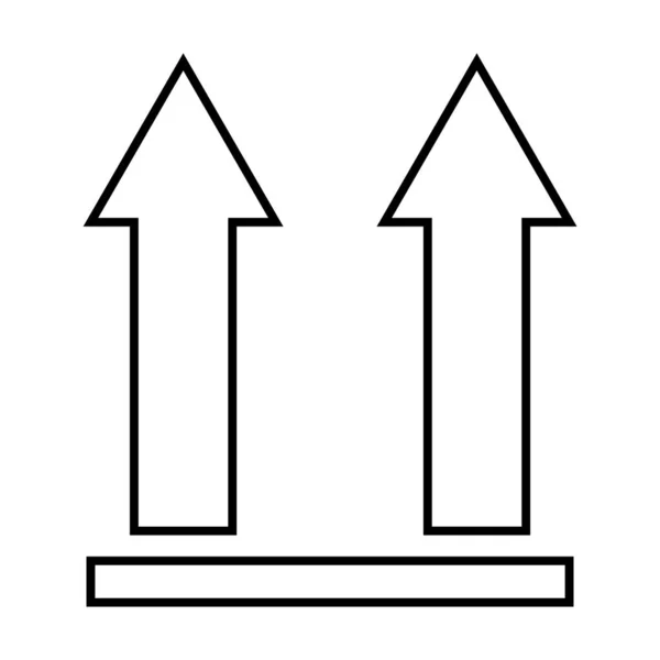 Questa Icona Piatta Laterale Isolata Sfondo Bianco Simbolo Del Pacchetto — Vettoriale Stock