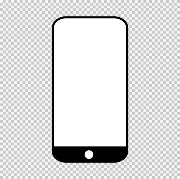スマートフォンのモックアップ スマートフォンの技術テンプレート 現代の空白の電話 現実的なベクトルイラスト — ストックベクタ