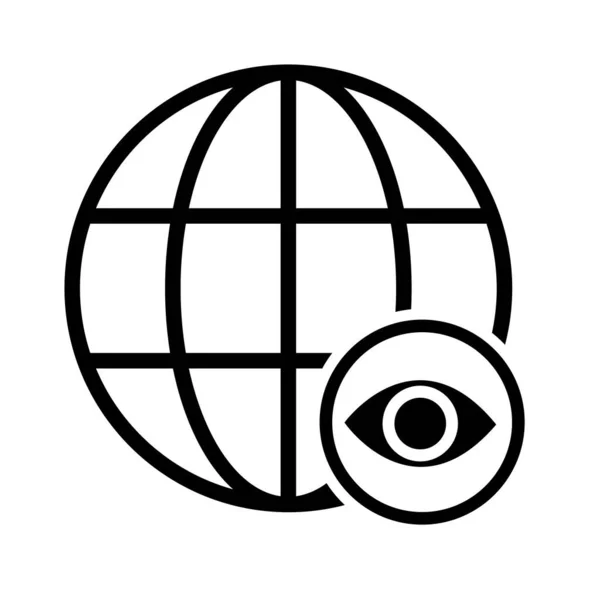 Www Símbolo Del Sitio Web Todo Mundo Icono Mapa Internet — Archivo Imágenes Vectoriales