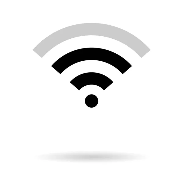 Símbolo Internet Wifi Grátis Sinal Vetor Ilustração Ícone Móvel Sem — Vetor de Stock