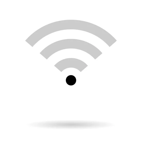 Internet Symbol Wifi Free Signal Vektor Illustration Wireless Mobile Icon — Stockvektor