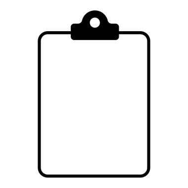 Kontrol listesi, kontrol listesi düz web simgesi beyaz arkaplanda izole edildi. Sembolü işaretle, belge raporu testi, vektör illüstrasyonu .