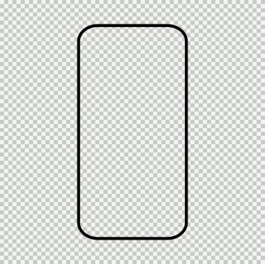 Akıllı cep telefonu modeli, akıllı telefon teknolojisi şablonu, modern boş telephnone, gerçekçi vektör çizimi .